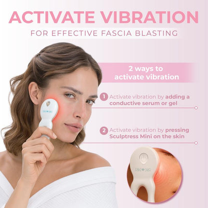 RIKI Sculptress Mini Facial Massage Tool + Red Light